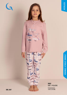 PIGIAMA BAMBINA M/L 3022 Tellini S.r.l. Wholesale Clothing